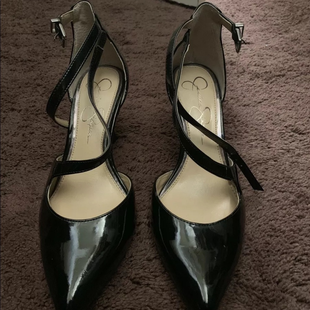 Jessica Simpson ankle strap heels